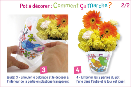 Pot de fleurs à décorer - Tutos Fête des Mères – 10doigts.fr
